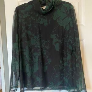 Black and Jade sheer turtleneck size xl